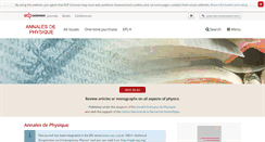 Desktop Screenshot of annphys.org